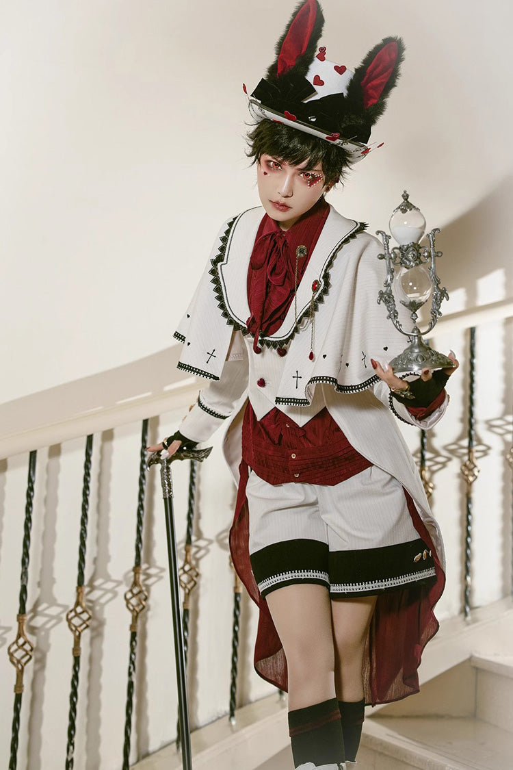 White Rabbit Duke Handsome Elegant Ouji Fashion Lolita Coat