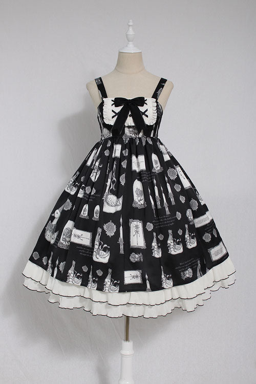 Christian Pious Duck Print Sleeveless Bowknot Sweet Lolita JSK Dress