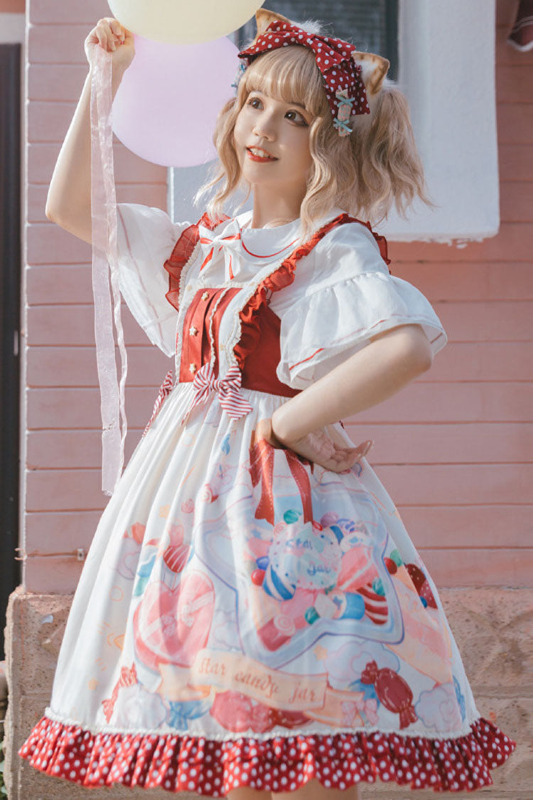 Candy Gift Polka Point Print Princess Sweet Lolita JSK Dress