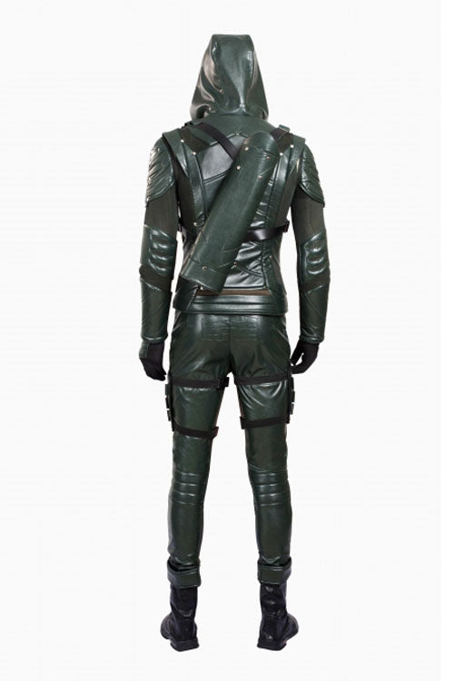 Arrow Season 5 Oliver Queen Halloween Cosplay Costume Green Trousers
