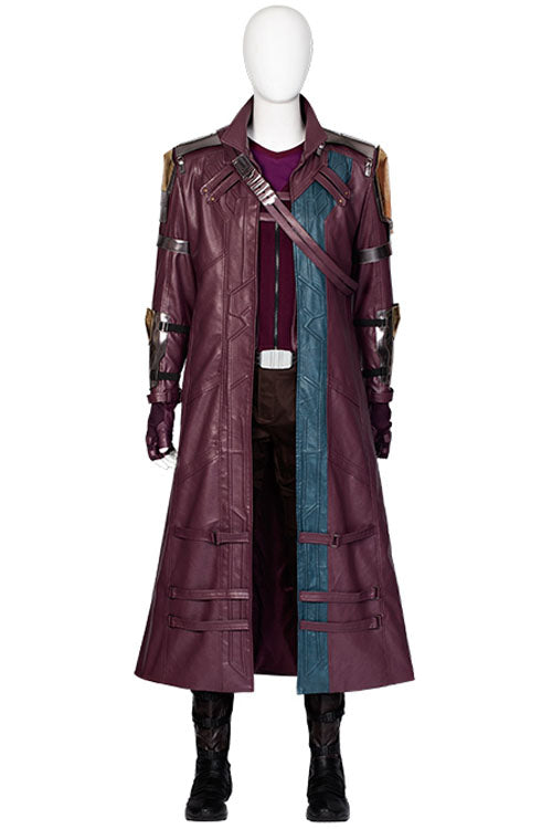 Thor Love And Thunder Star-Lord Peter Quill Halloween Cosplay Costume Purple/Red Undershirt