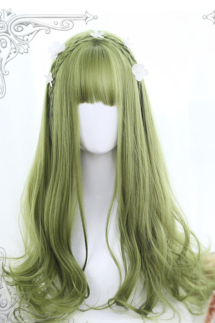 Green Long Microroll Sweet Lolita Wigs