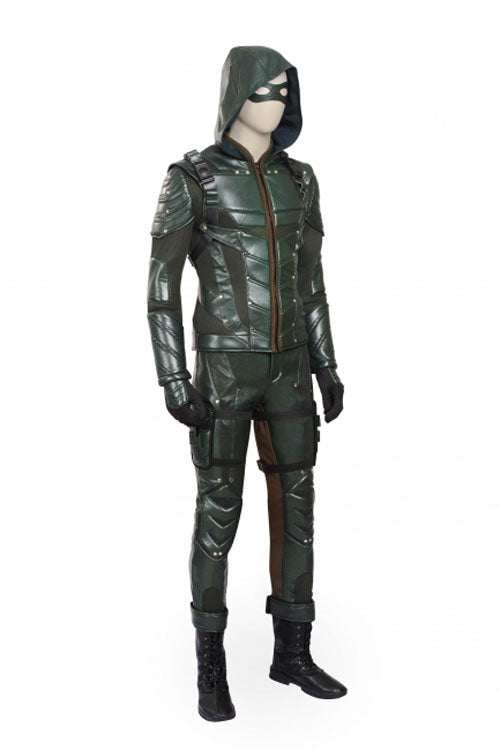 Arrow Season 5 Oliver Queen Halloween Cosplay Costume Accessories Green Props Leg Bands