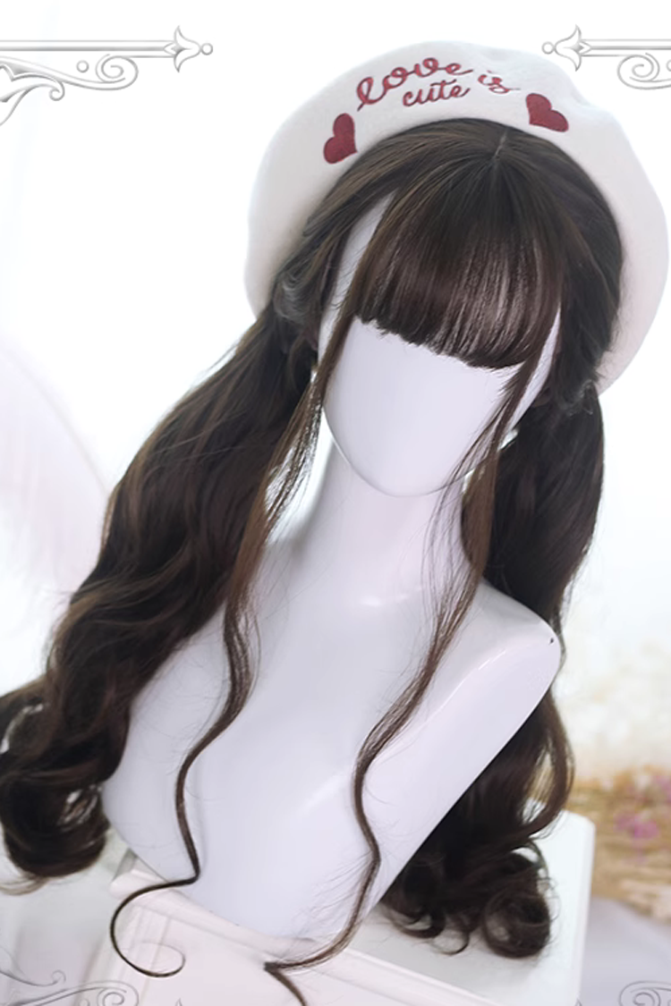 Brown Sylvia Long Curly Classic Lolita Wigs