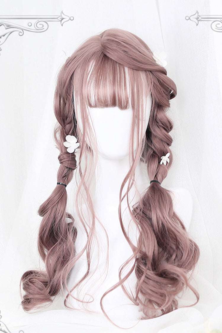 Pink Cute Long Curly Hair Sweet Lolita Wigs
