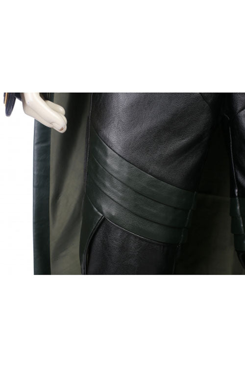 Thor Ragnarok Loki Black Battle Suit Halloween Cosplay Costume Black Trousers