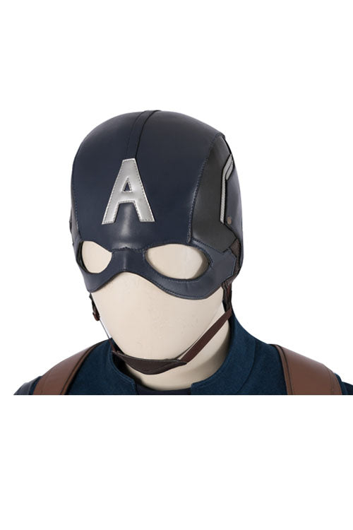 Avengers Endgame Captain America Steve Rogers Halloween Cosplay Costume Accessory Blue Helmet