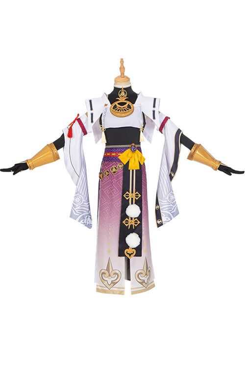 Genshin Impact Kujo Sara Multi-Color Game Halloween Cosplay Costume Full Set