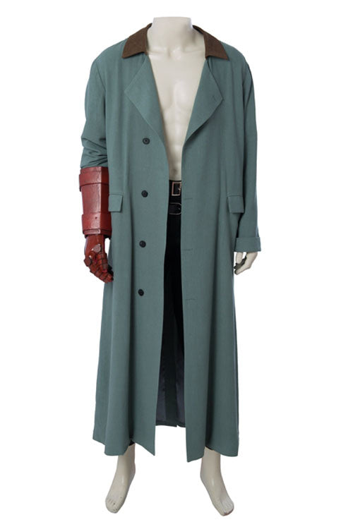 Hellboy Rise Of The Blood Queen Hellboy Anung Un Rama Halloween Green Coat Cosplay Costume Full Set