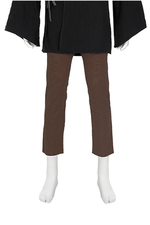 TV Drama Obi-Wan Kenobi Anakin Skywalker Black Outfit Halloween Cosplay Costume Brown Trousers