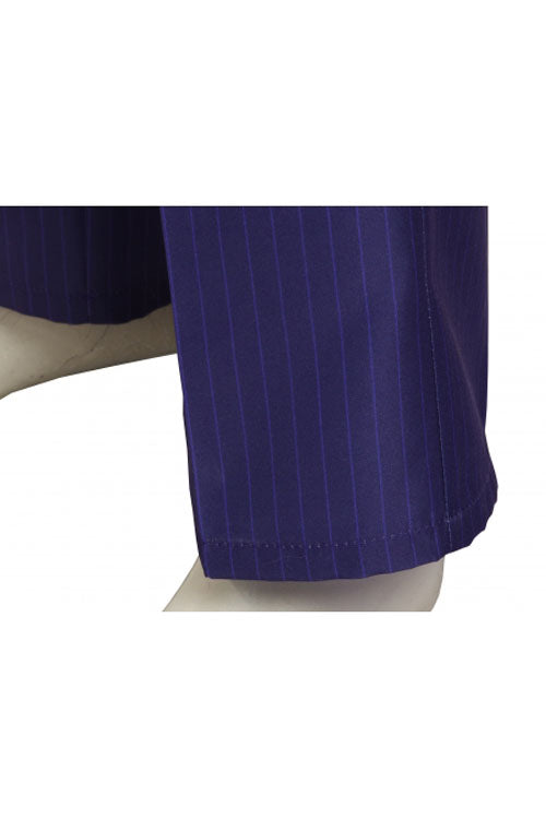 Batman The Dark Knight The Joker Halloween Cosplay Costume Purple Vertical Stripe Suit Trousers