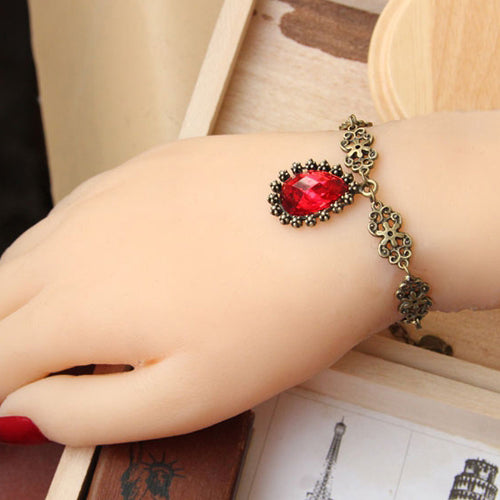 Vintage Palace Ruby Personality Female Fashion Lolita Handmade Bracelet