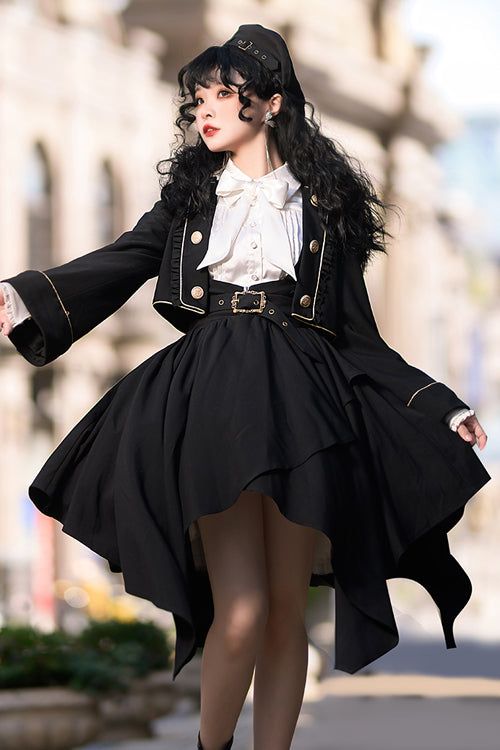 Black Retro Tomorrow Vow High Waisted Sweet Lolita Strap Dress