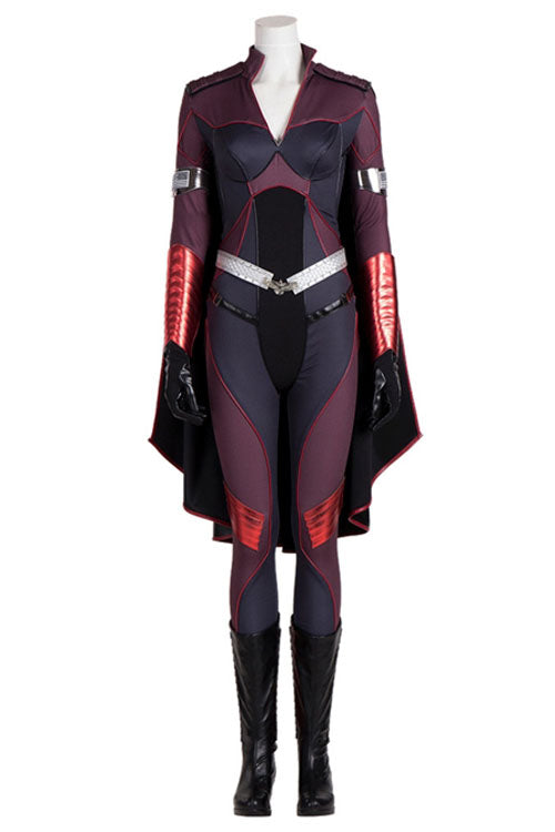 The Boys Season 2 Stormfront Dark Red Battle Suit Halloween Cosplay Costume Full Set