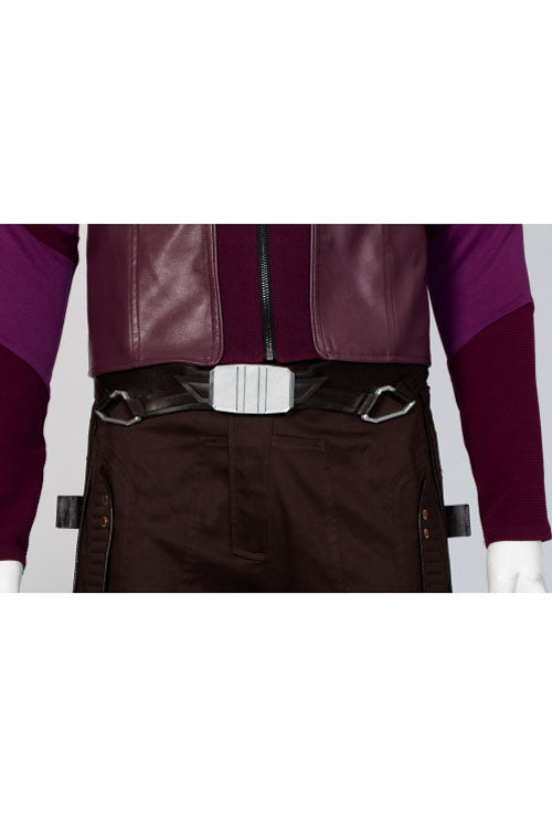 Thor Love And Thunder Star-Lord Peter Quill Halloween Cosplay Costume Purple Short Vest