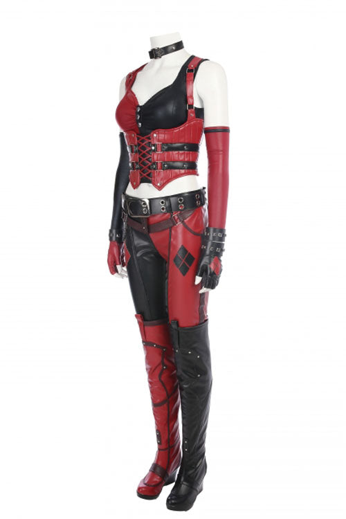 Game Batman Arkham City Harley Quinn Halloween Cosplay Costume Full Set