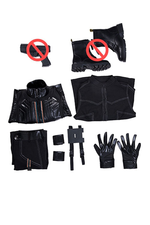 Hawkeye Season Second Generation Black Widow Yelena Belova Black Halloween Cosplay Costume Full Set