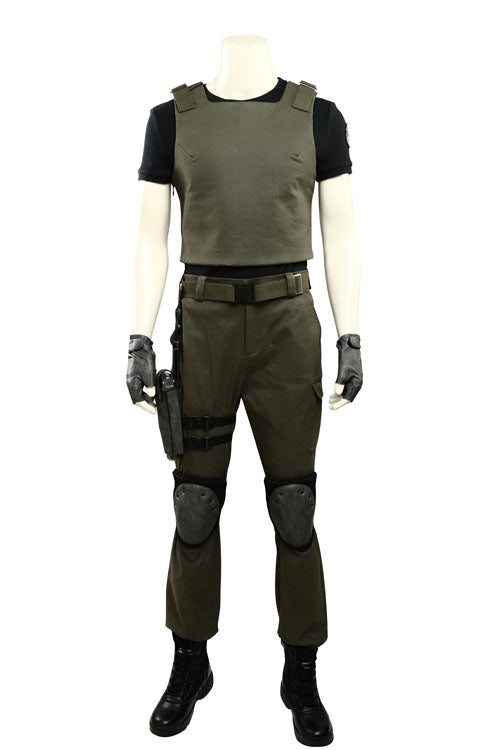Resident Evil 3 Remake Biohazard RE 3 Carlos Oliveira Halloween Cosplay Costume Full Set