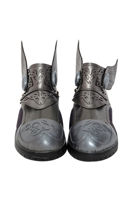 Thor Female Thor Jane Foster Battle Suit Halloween Cosplay Costume Accessories Silver Boots