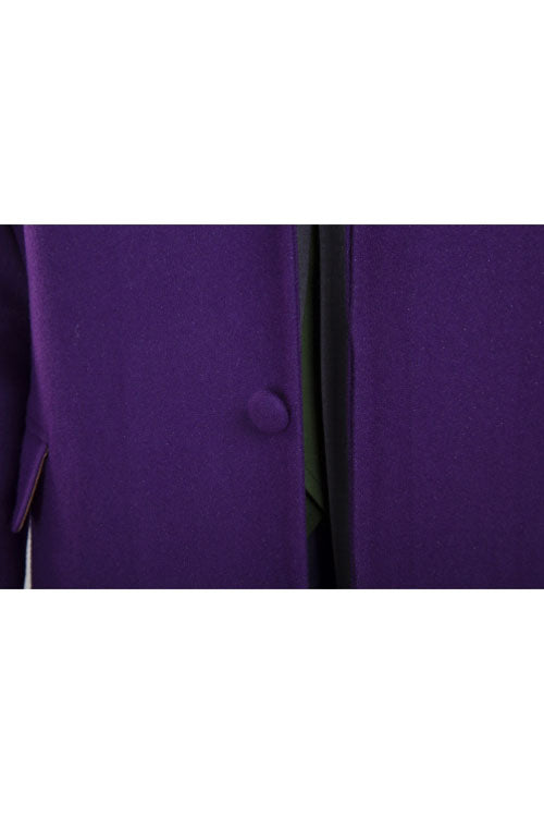 Batman The Dark Knight The Joker Halloween Cosplay Costume Purple Woolen Long Coat