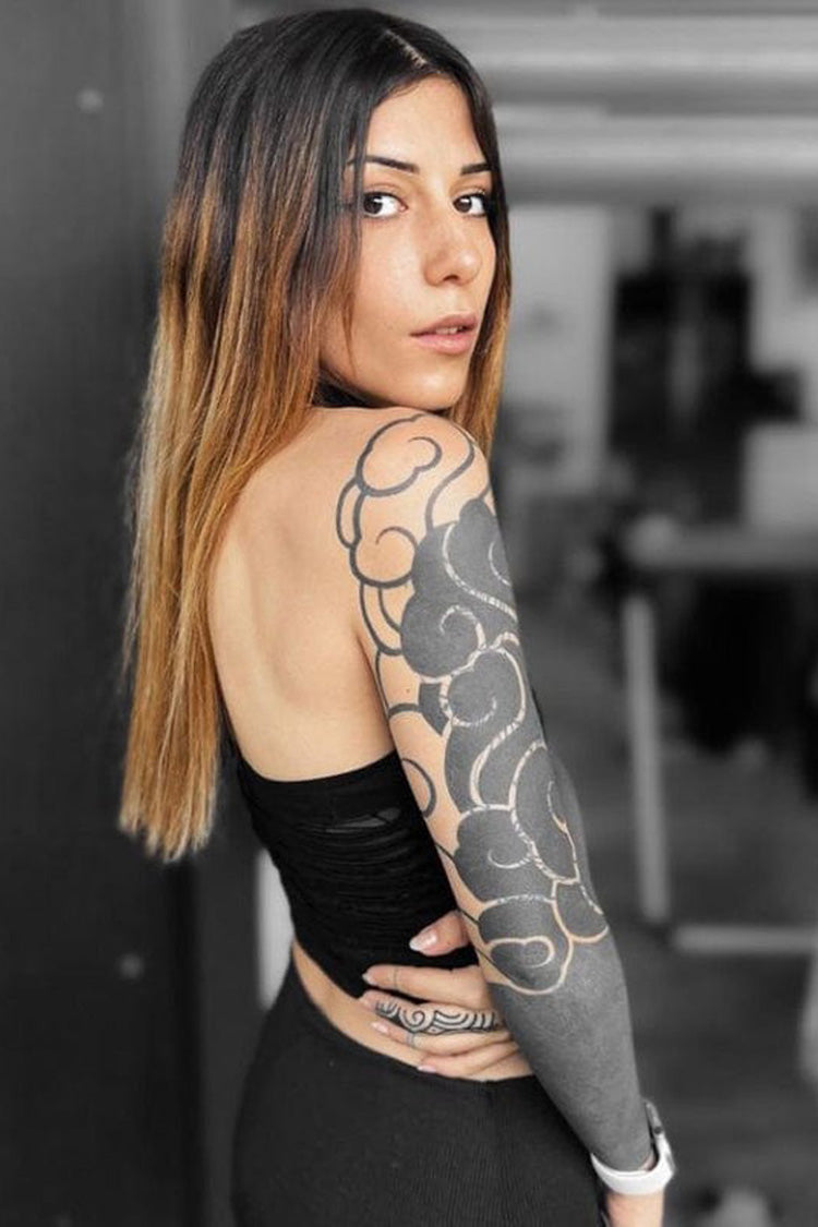 Stretch-Strickstoff, ausgehöhlter Spinnendruck, verstellbare Gothic-Neckholder-Weste für Damen