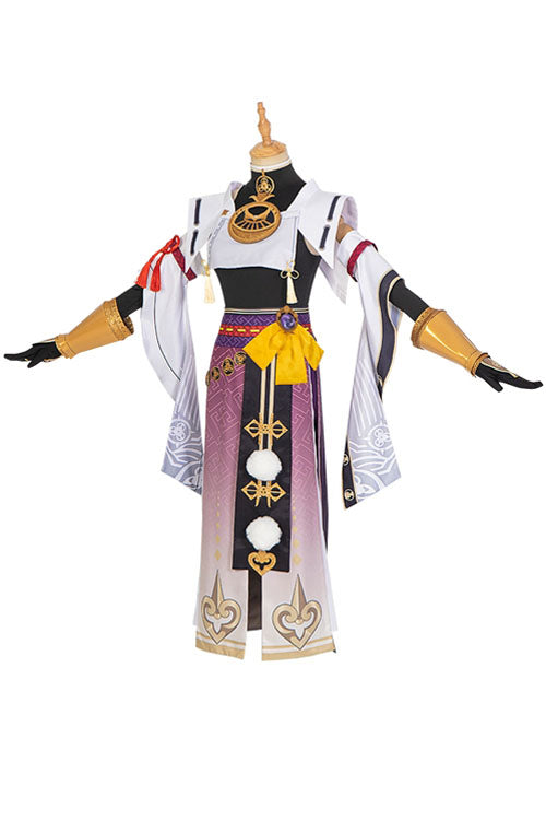 Genshin Impact Kujo Sara Multi-Color Game Halloween Cosplay Costume Full Set