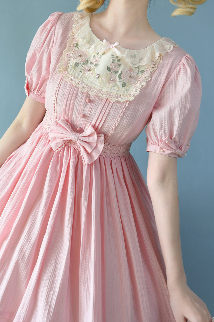 Girly Nelly Embroidery Multi-Layer Ruffle Sweet Lolita Dress 4 Colors