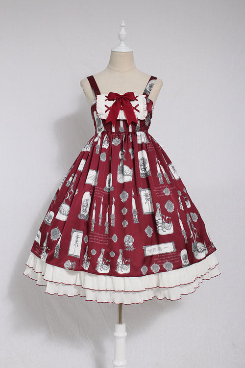 Christian Pious Duck Print Sleeveless Bowknot Sweet Lolita JSK Dress