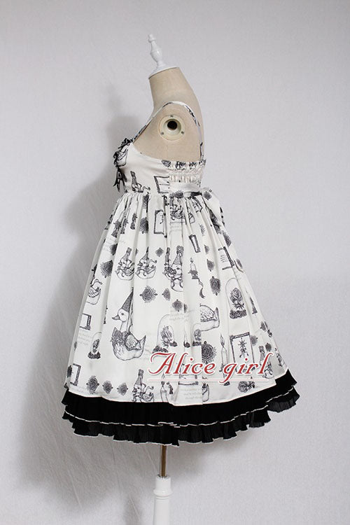Christian Pious Duck Print Sleeveless Bowknot Sweet Lolita JSK Dress
