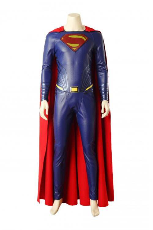 ジャスティス リーグ スーパーマン クラーク ケント ブルー バトルスーツ ハロウィン ボディスーツ コスプレ衣装 フルセット