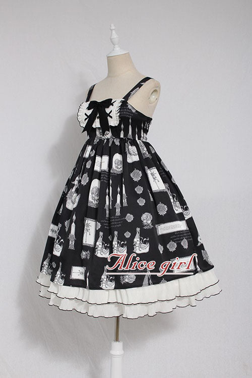 Christian Pious Duck Print Sleeveless Bowknot Sweet Lolita JSK Dress