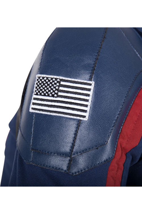 The Falcon And The Winter Soldier U.S.Agent Captain America John F. Walker Blue Halloween Cosplay Costume Full Set