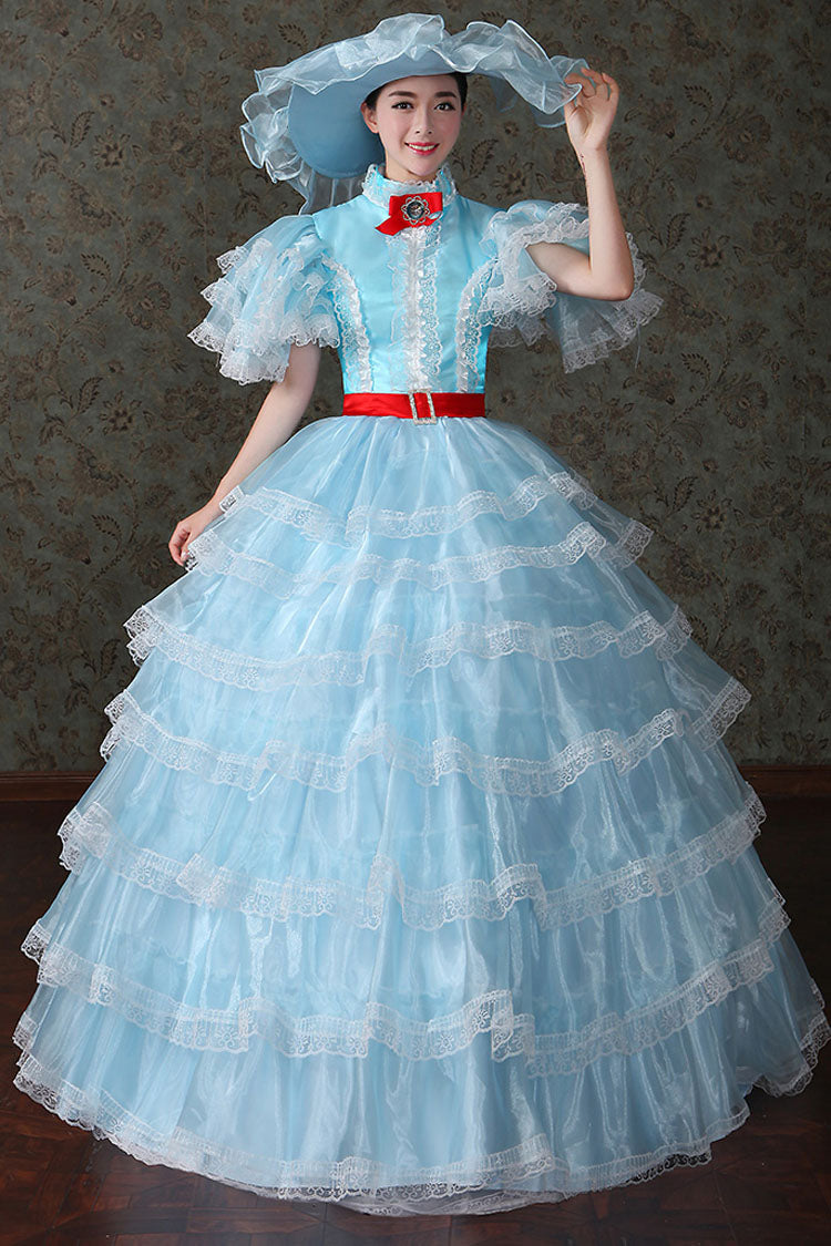 Court Style High Waisted Multi-Layer Victorian Lolita Dress