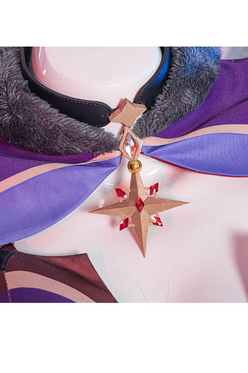 Genshin Impact Astologis Mona Maggistus Purple Game Halloween Cosplay Costume Full Set