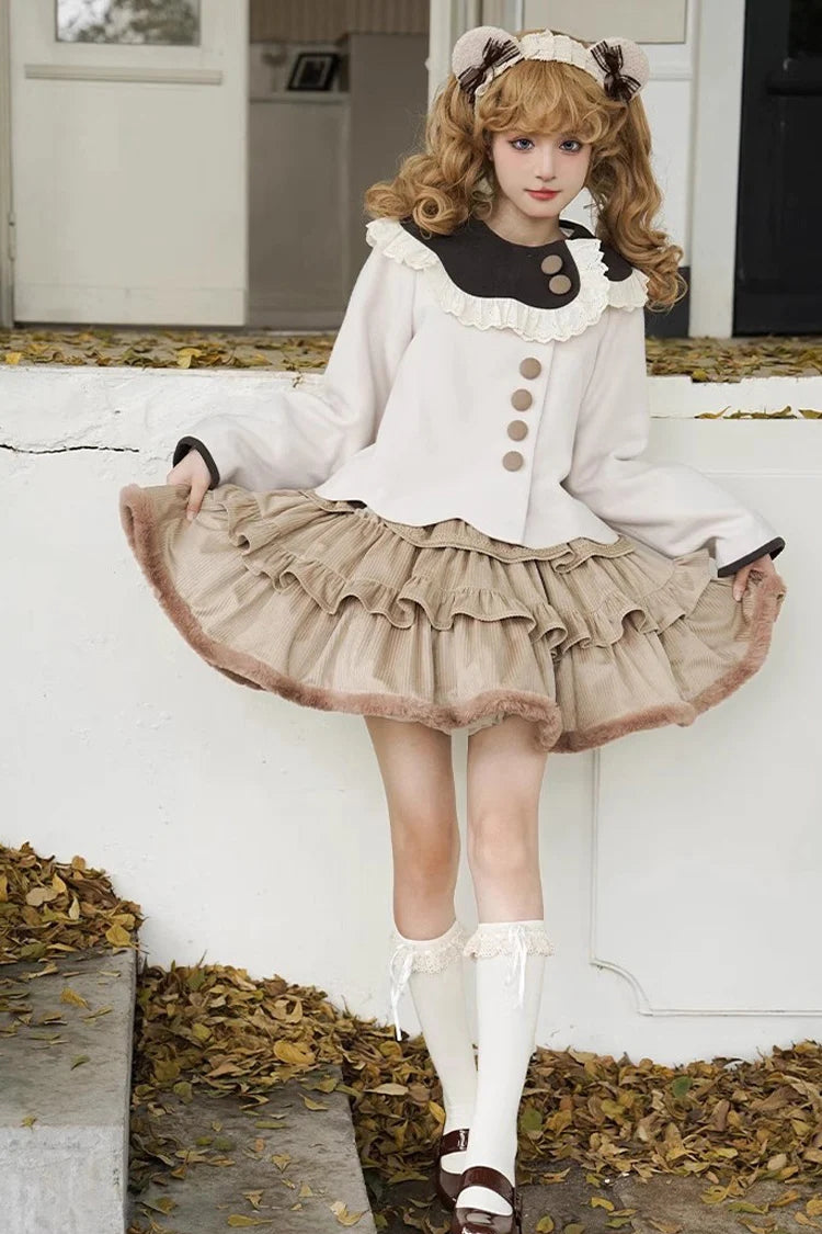 Brown Coco Diary Autumn Winter Sweet Princess Lolita Skirt