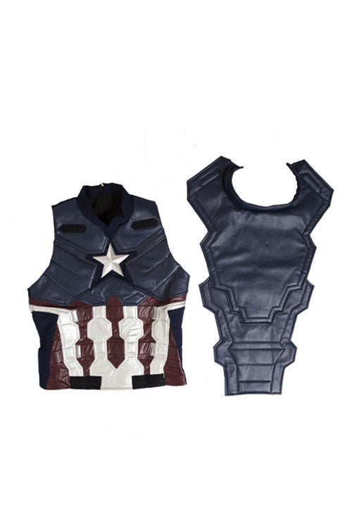 Captain America Civil War Captain America Cosplay Costume Upgraded Version Blue Vest