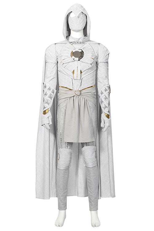 TV Drama Moon Knight Marc Spector Gray Battle Suit Halloween Cosplay Costume Full Set