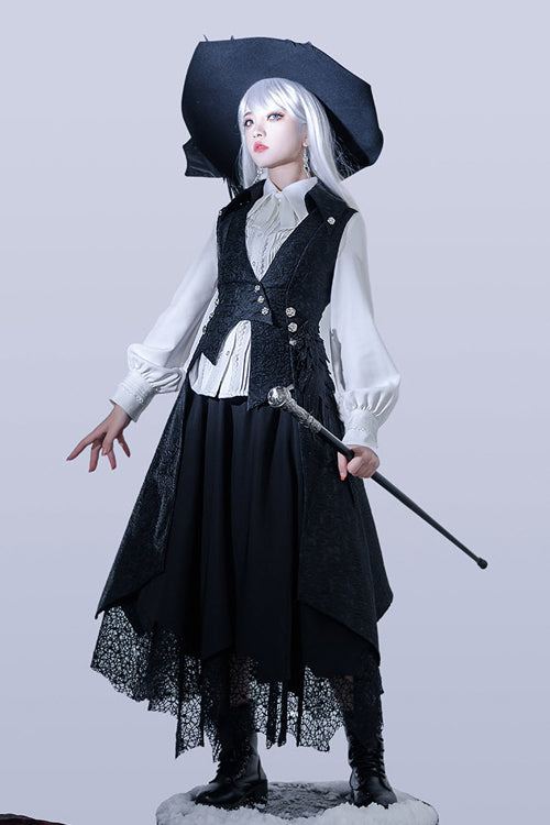 Black Princess Chronicles Burn To Ash Female Gothic Ouji Lolita Long Vest