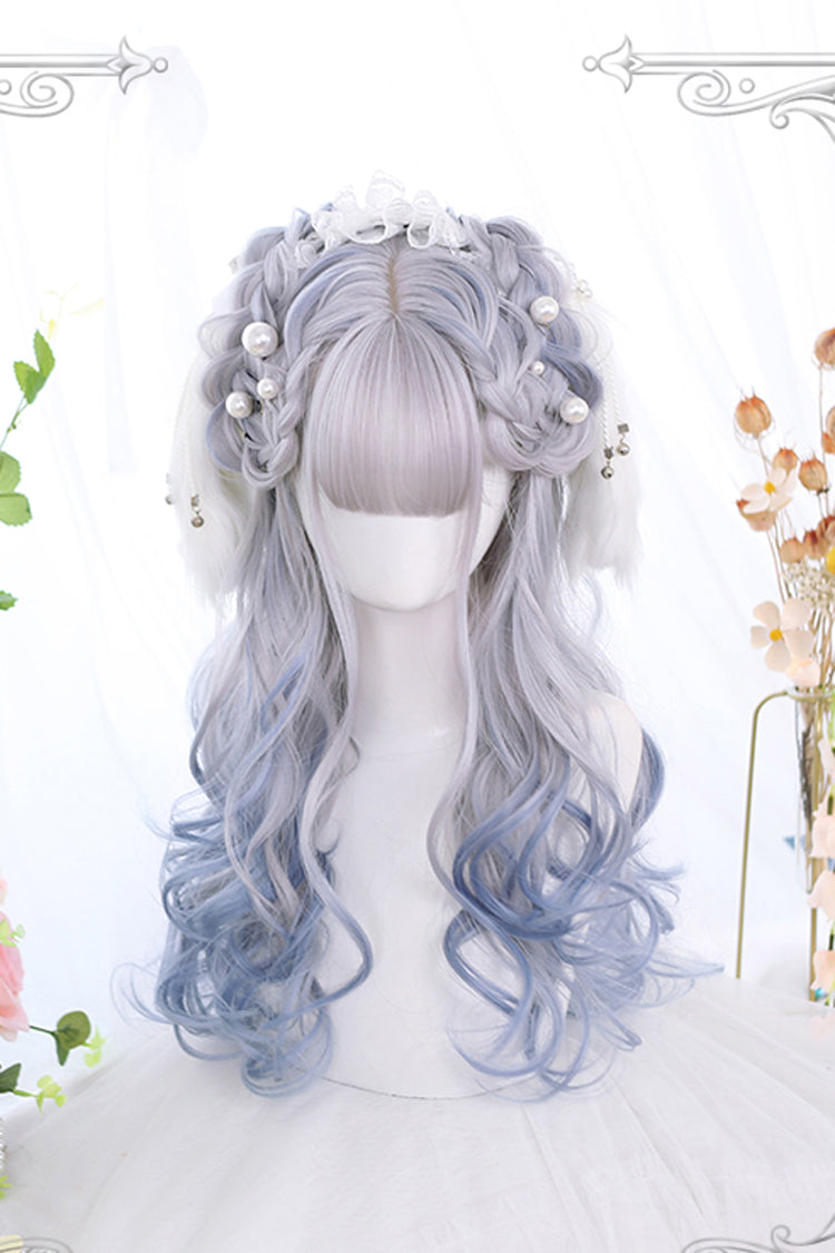 Multi-Color Bleaching And Dyeing Long Big Wave Sweet Lolita Wigs