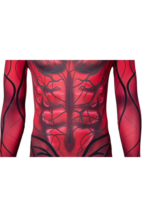 Venom Let There Be Carnage Carnage Cletus Kasady Halloween Cosplay Costume Red Bodysuit