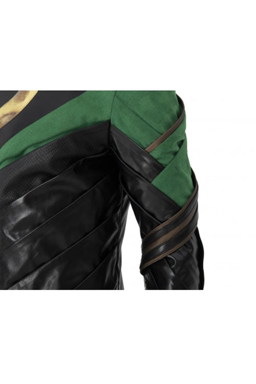TV Drama Loki Armor Battle Suit Upgrade Version Halloween Cosplay Costume Black Top