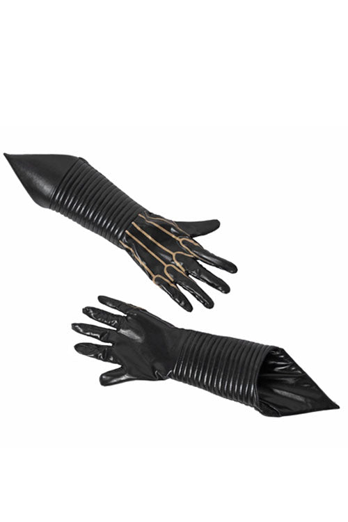 Game Batman Arkham Knight Batgirl Halloween Cosplay Costume Accessories Black Gloves