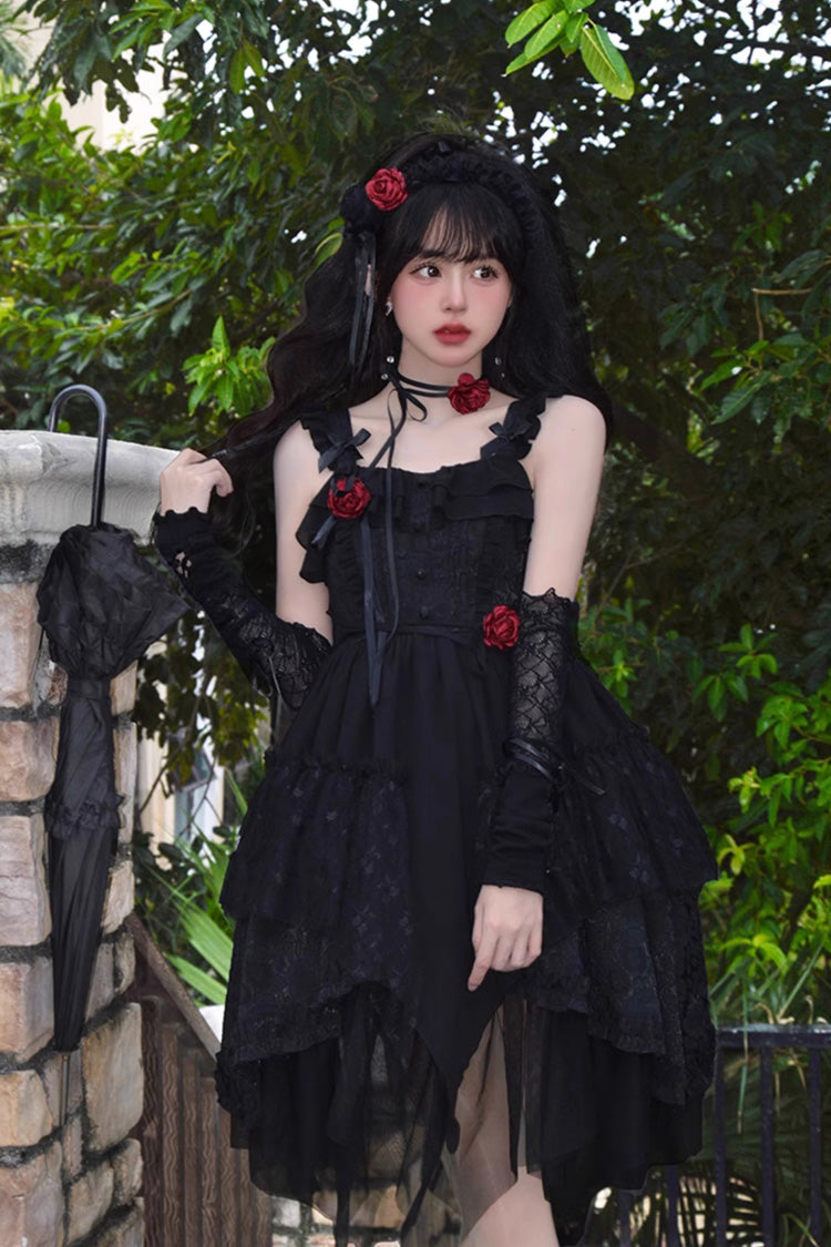 Black Rose Luna and Dawn Gothic Lolita Jsk Dress