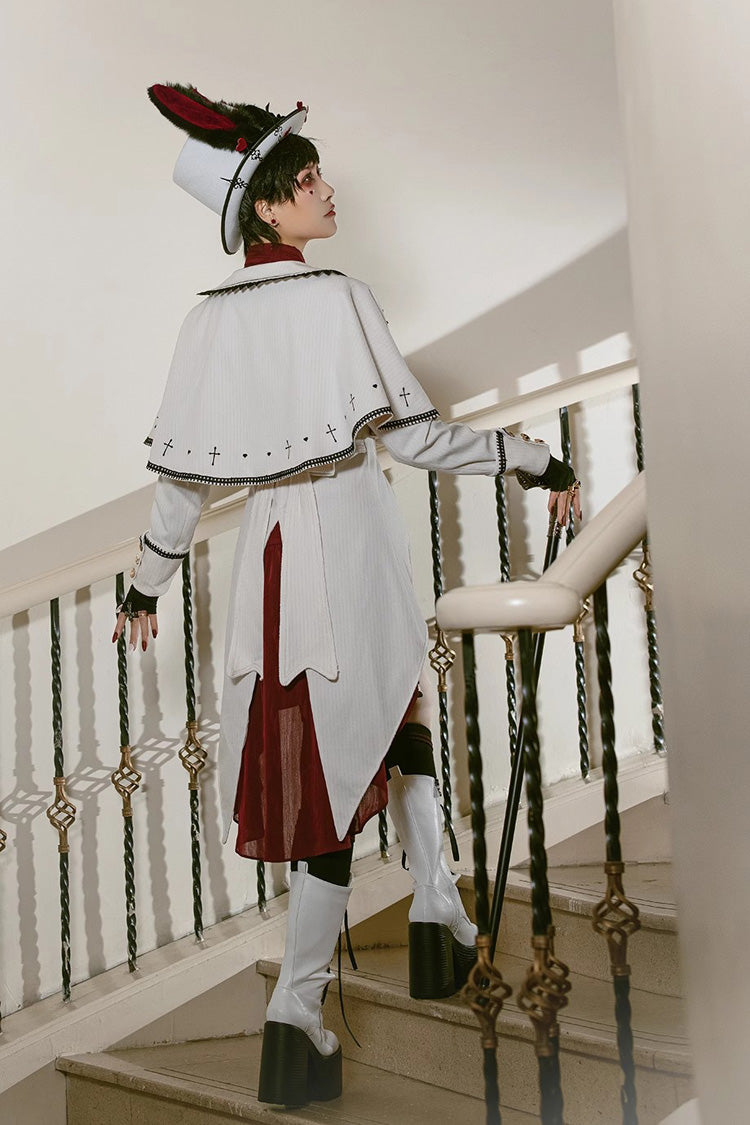 White Rabbit Duke Handsome Elegant Ouji Fashion Lolita Coat