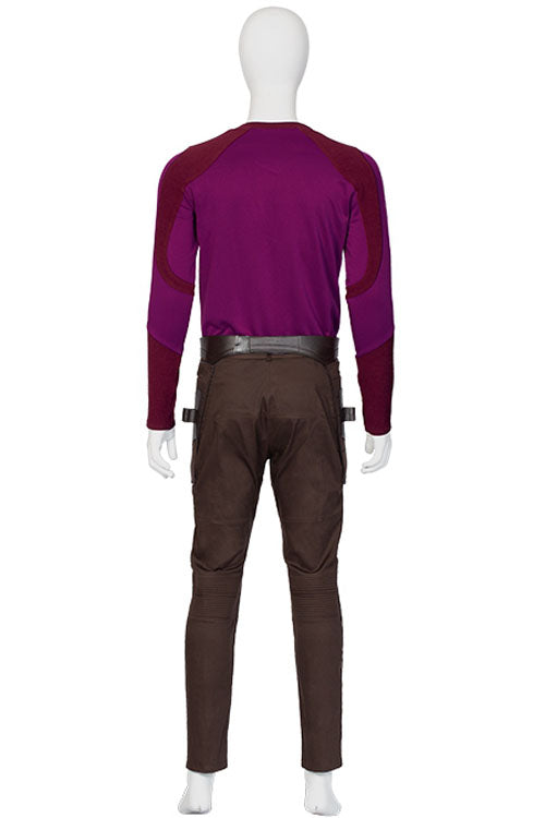 Thor Love And Thunder Star-Lord Peter Quill Purple Halloween Cosplay Costume Full Set