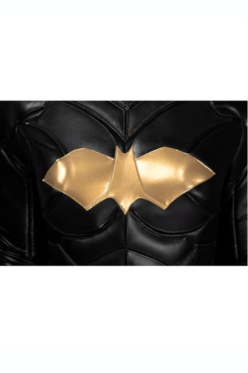 Game Batman Arkham Knight Batgirl Halloween Black/Golden Cosplay Costume Full Set