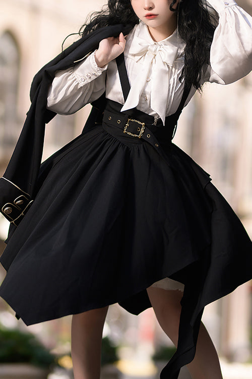 Black Retro Tomorrow Vow High Waisted Sweet Lolita Strap Dress