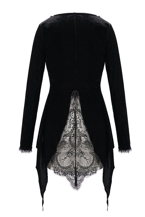 Black Knitted Mini Womens Jacket Dress