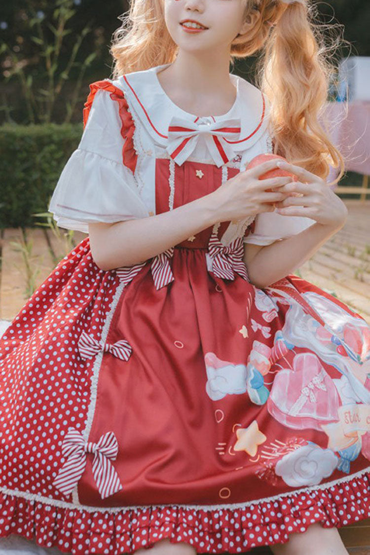 Candy Gift Polka Point Print Princess Sweet Lolita JSK Dress