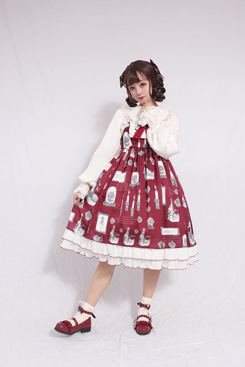 Christian Pious Duck Print Sleeveless Bowknot Sweet Lolita JSK Dress